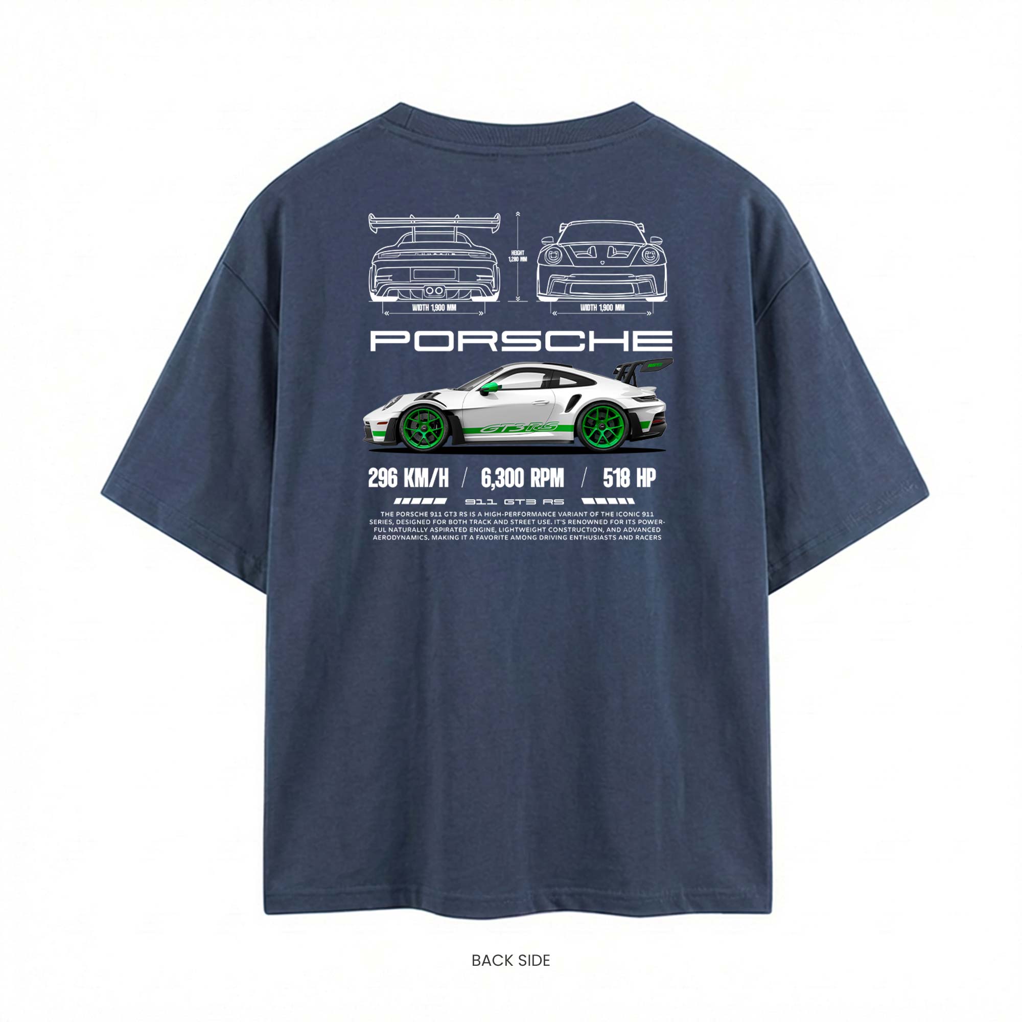 Spec-Sheet 911 GT3 RS Oversized T-Shirt
