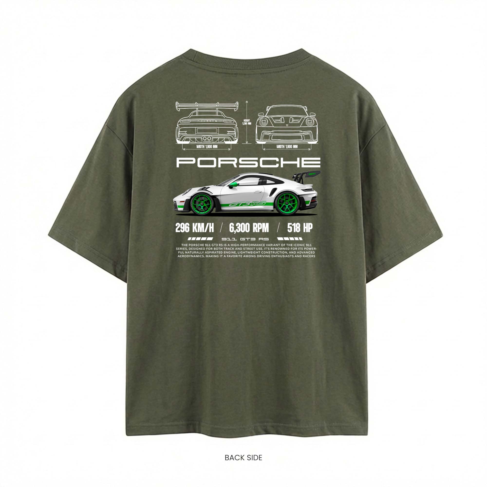 Spec-Sheet 911 GT3 RS Oversized T-Shirt