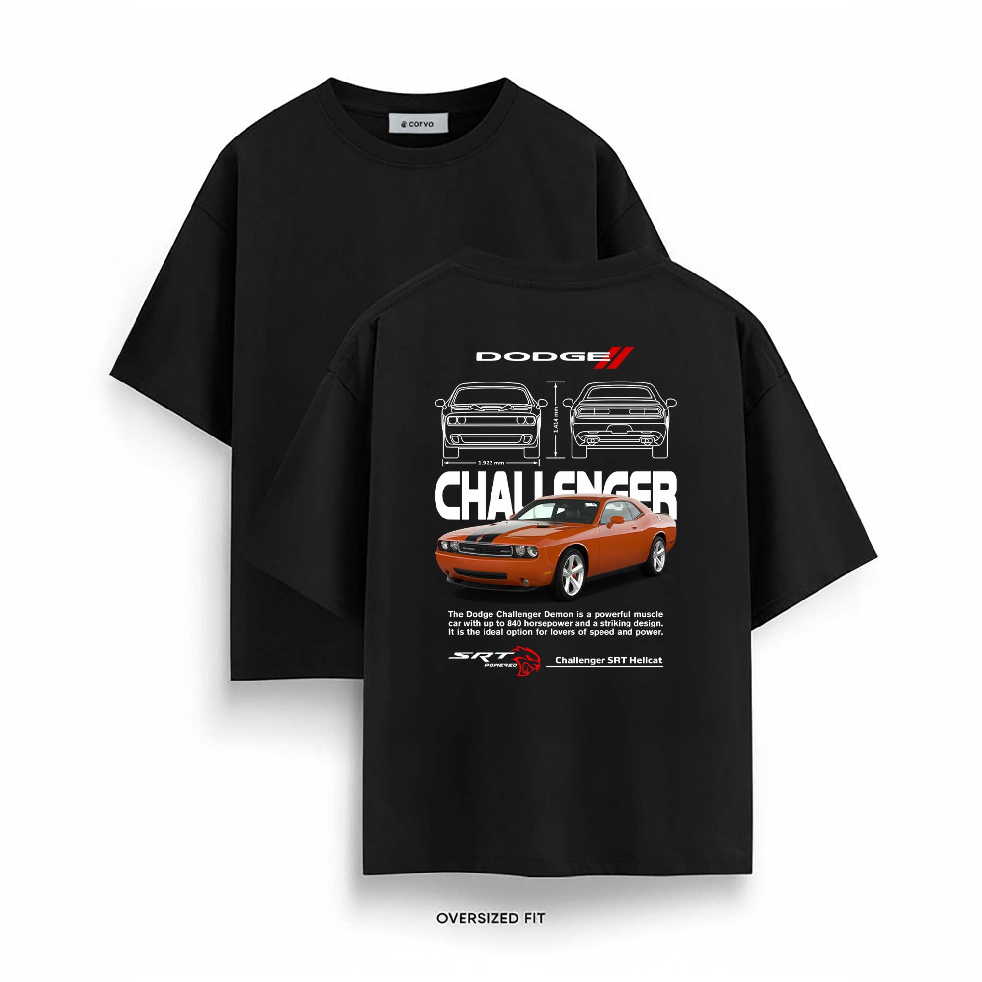 840 HP Demon Oversized T-Shirt Main image