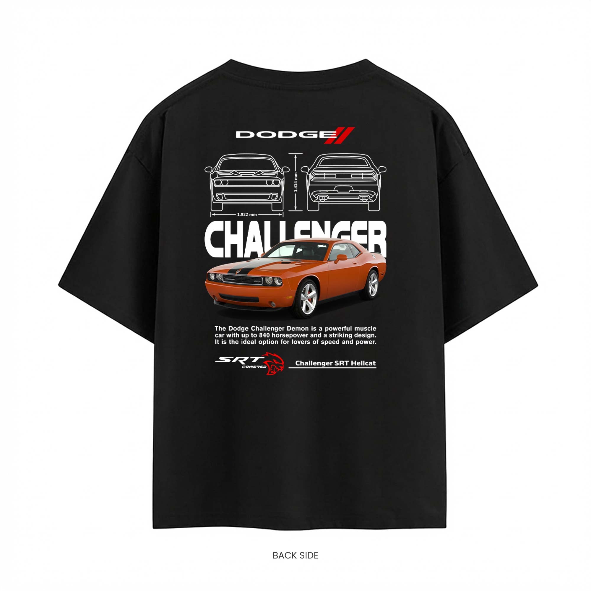 840 HP Demon Oversized T-Shirt Secondary image