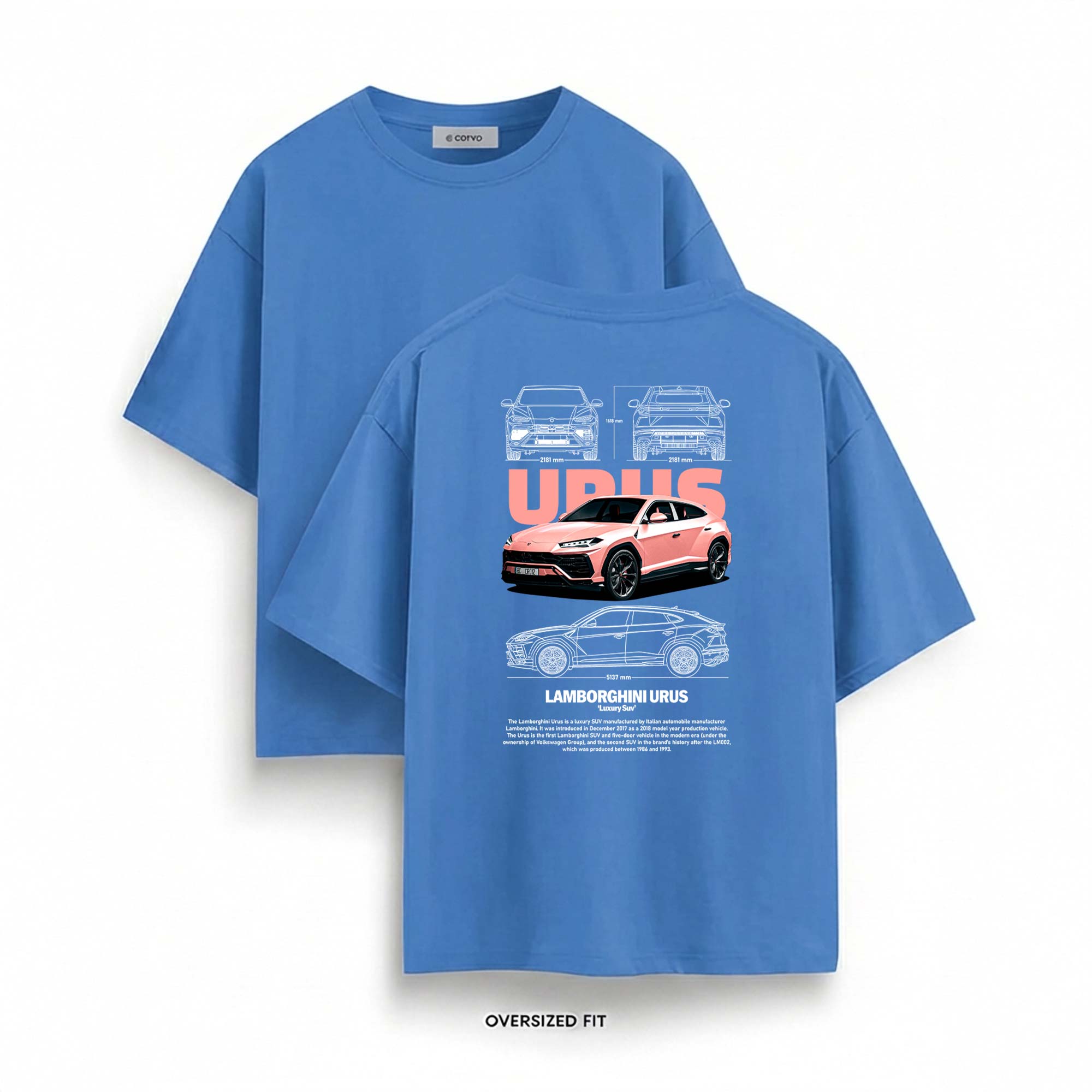 Urus Bull on the Street Oversized T-Shirt