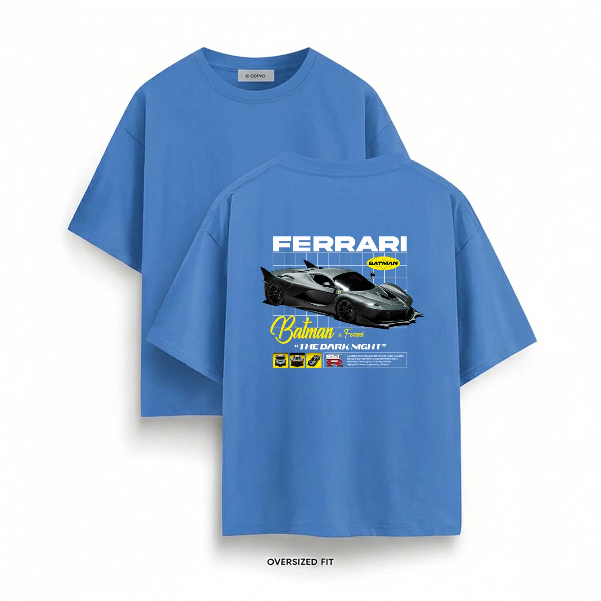 Carbon Crusader Graphic Oversized T-Shirt