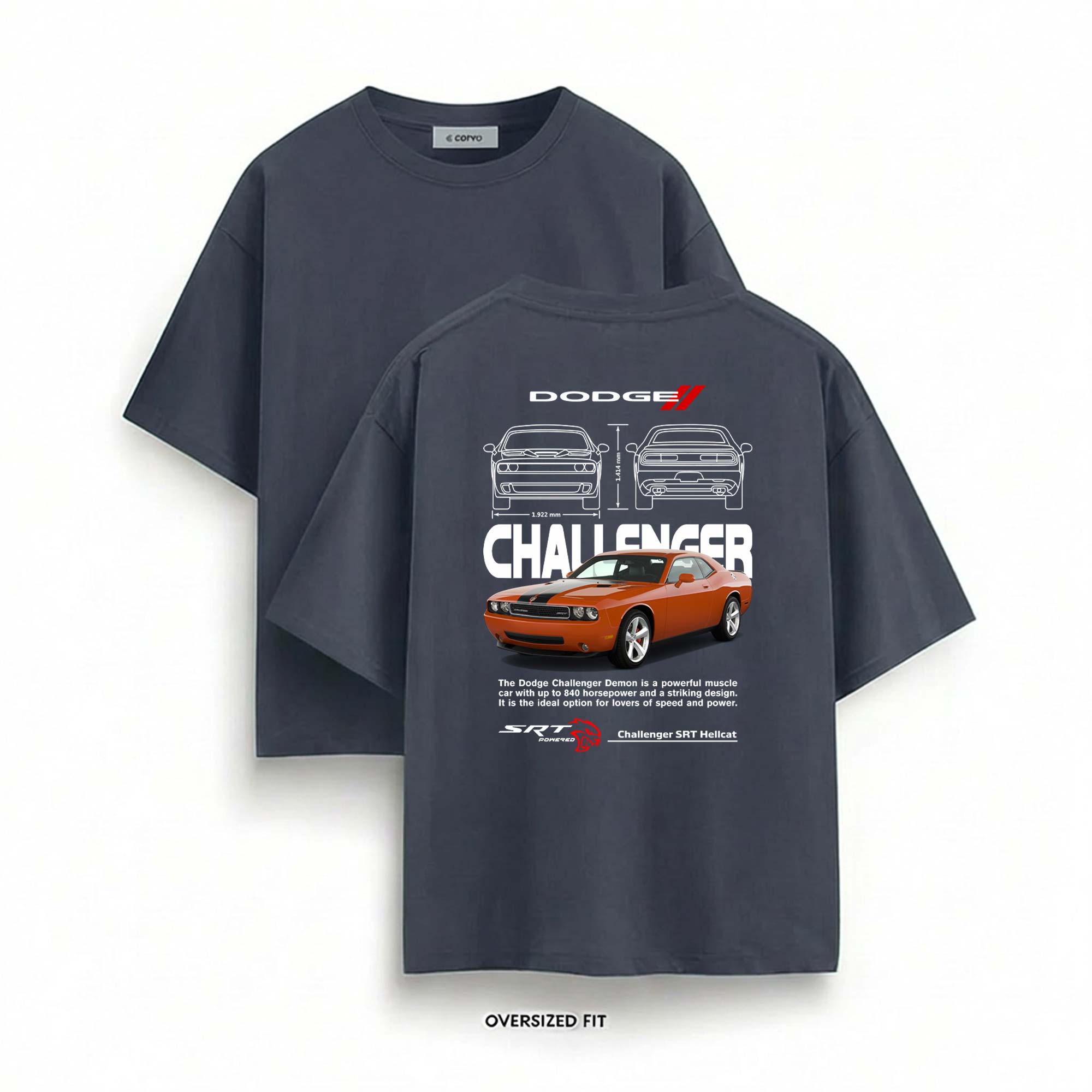 840 HP Demon Oversized T-Shirt