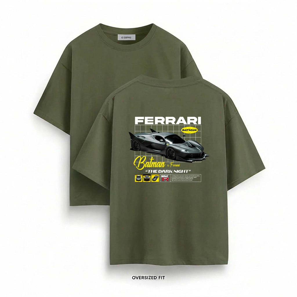 Carbon Crusader Graphic Oversized T-Shirt