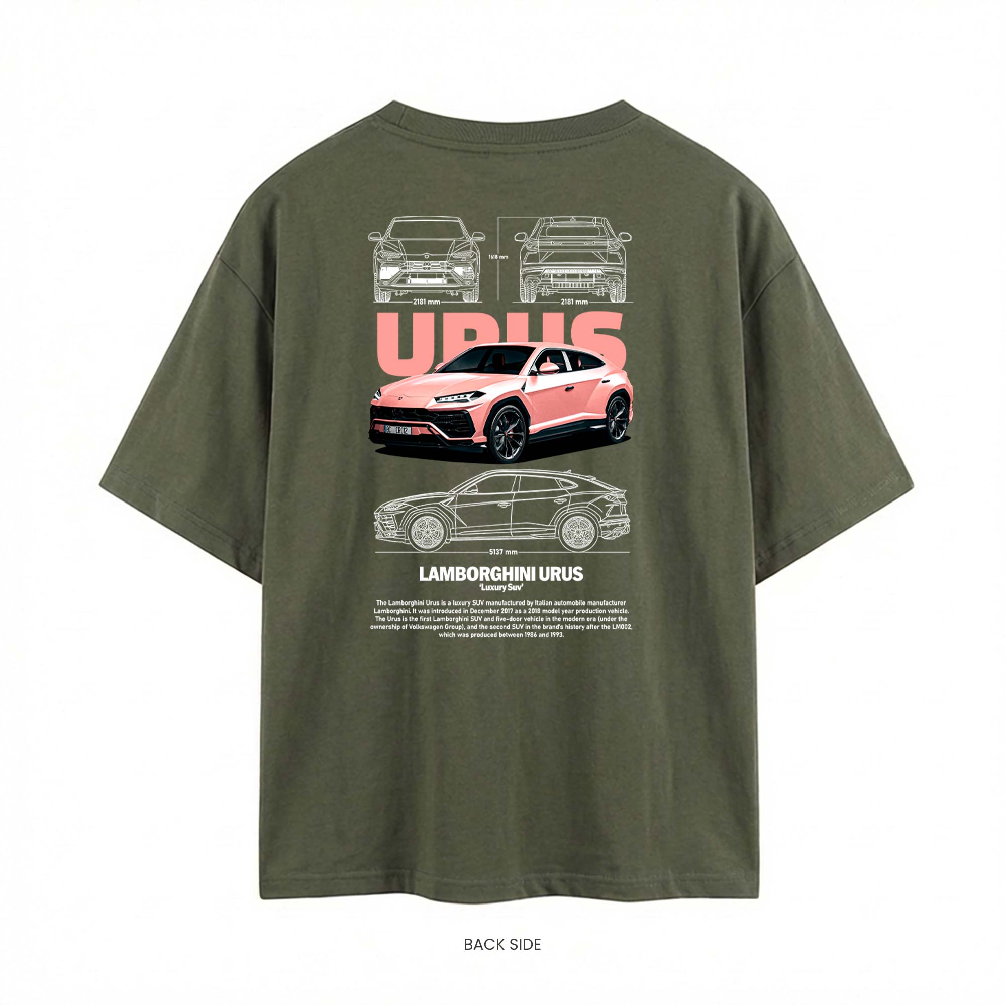 Urus Bull on the Street Oversized T-Shirt